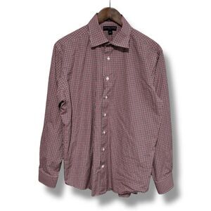 Saks Fifth Avenue Men's Slim Fit‎ 100% 2 Ply Cotton Button Down Shirt Size 16